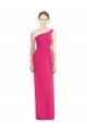 Sheath One Shoulder Soft Chiffon Long Azalea Bridesmaid Dress Belfast