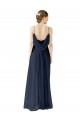 A-Line Spaghetti straps Chiffon Long Dark Navy Bridesmaid Dress / Evening Gowns Belfast