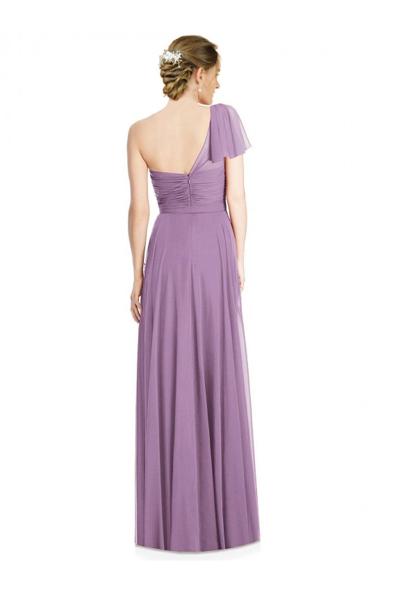 A-Line Sweetheart Soft Chiffon Long Dark Lavender Formal Dress / Bridesmaid Dress Belfast