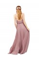 A-Line Sweetheart Chiffon Long Royal Blue Bridesmaid Dress / Evening Dress Belfast