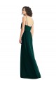 A-Line V-Neck Soft Chiffon Long Ever Green Semi Formal Evening Dress / Bridesmaid Dress Belfast