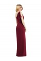 Trumpet One Shoulder Soft Chiffon Long Olive Green Bridesmaid Dress Belfast
