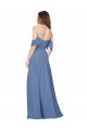 A-Line Strapless Soft Chiffon Long Windsor Blue Bridesmaid Dress Belfast