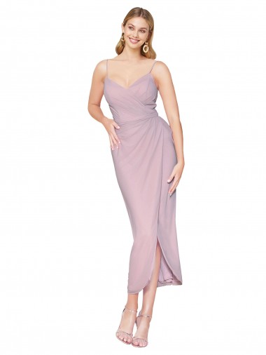 Mermaid High Neck Soft Chiffon Knee Length Primrose High Low Evening Gown / Prom Dress / Bridesmaid Dress Belfast