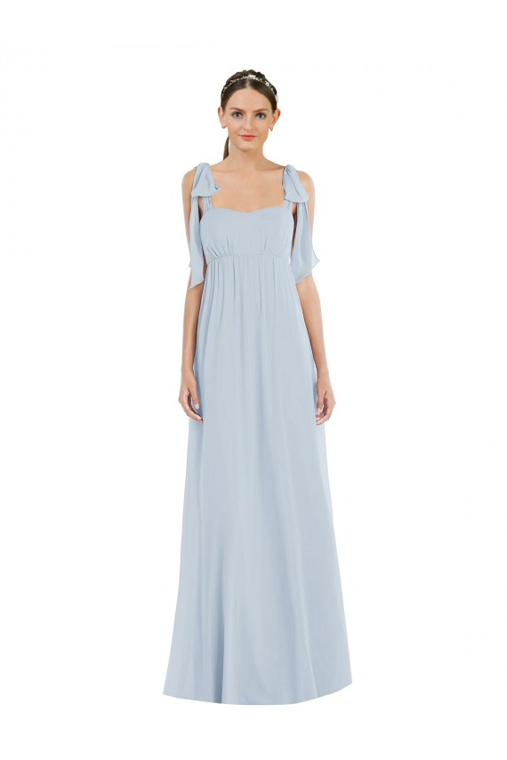 A-Line Sweetheart Soft Chiffon Long Sea Glass Semi Formal Evening Dress / Bridesmaid Dress Belfast