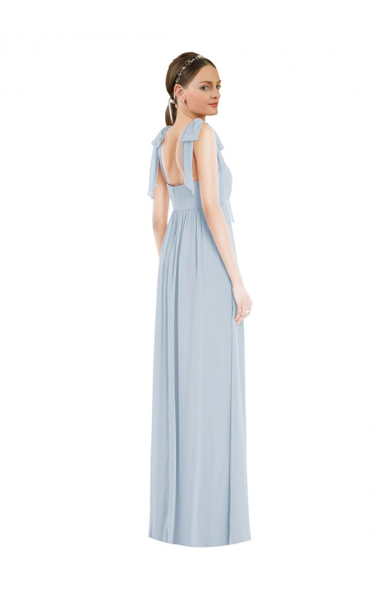 A-Line Sweetheart Soft Chiffon Long Sea Glass Semi Formal Evening Dress / Bridesmaid Dress Belfast
