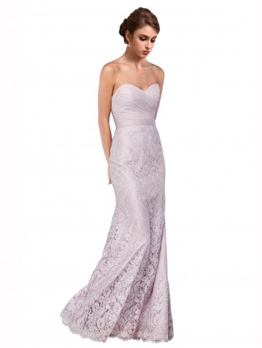Mermaid Sweetheart Lace Long Bridesmaid Dress / Evening Dress Belfast