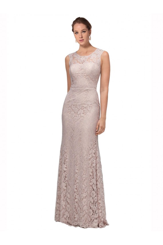 Mermaid Scoop Neck Lace Long Prom Dress / Bridesmaid Dress Belfast