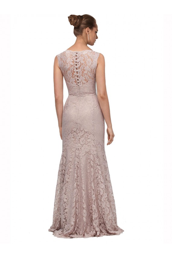 Mermaid Scoop Neck Lace Long Prom Dress / Bridesmaid Dress Belfast
