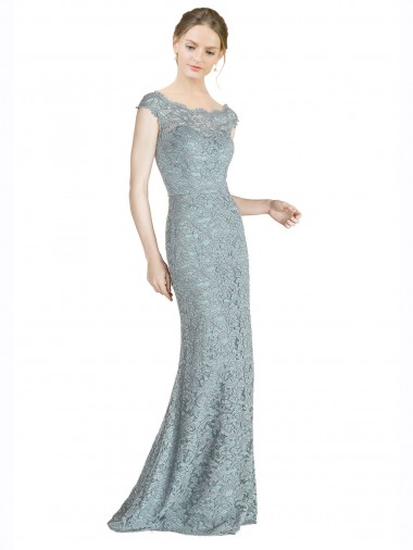 Mermaid Off the Shoulder Lace Long Prom Dress / Bridesmaid Dress Belfast