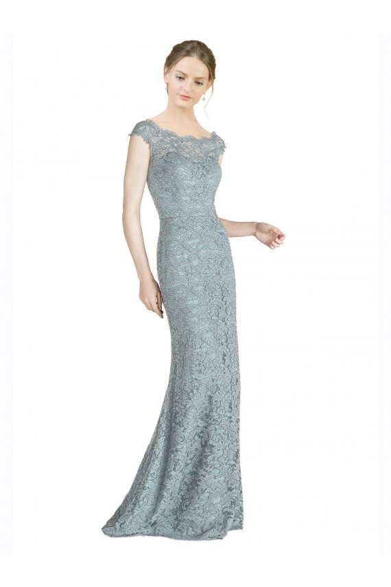 Mermaid Off the Shoulder Lace Long Prom Dress / Bridesmaid Dress Belfast