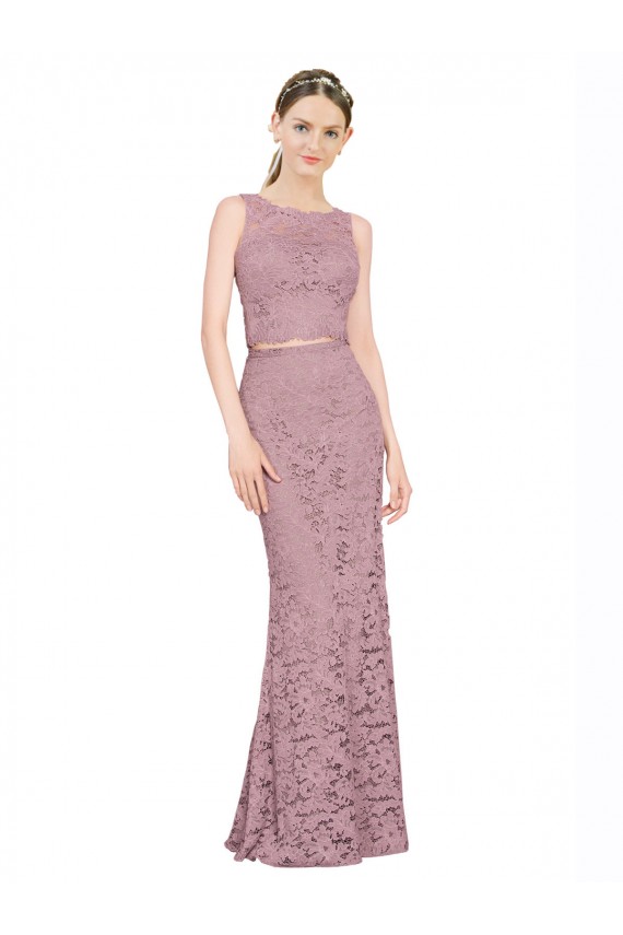 Mermaid Illusion Neck Lace Long Prom Dress / Bridesmaid Dress Belfast
