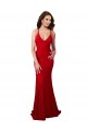 Mermaid V-Neck Lace Long Red Formal Evening Gown / Prom Dress / Bridesmaid Dress Belfast