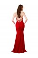 Mermaid V-Neck Lace Long Red Formal Evening Gown / Prom Dress / Bridesmaid Dress Belfast