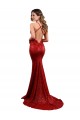 Mermaid V-Neck Sequin Long Red Formal Evening Gown / Prom Dress / Bridesmaid Dress Belfast