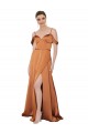 A-Line Sweetheart Silk like Satin Long Orange Formal Evening Gown / Prom Dress / Bridesmaid Dress Belfast