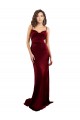 Sheath Cowl Neck Silk like Satin Long Burgundy Formal Evening Gown / Prom Dress / Bridesmaid Dress Belfast