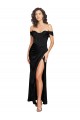 A-Line Sweetheart Silk like Satin Long Black Black Tie Evening Gown / Prom Dress / Bridesmaid Dress Belfast