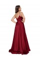 A-Line Sweetheart Silk like Satin Long French Blue Black Tie Evening Gown / Prom Dress / Bridesmaid Dress Belfast