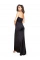 A-Line One Shoulder Silk like Satin Long Black Evening Dress / Bridesmaid Dress Belfast