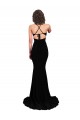 Mermaid V-Neck Spandex Long Black Formal Evening Gown / Prom Dress / Bridesmaid Dress Belfast