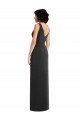 Sheath V-Neck Spandex Long Black Formal Evening Gown / Prom Dress / Bridesmaid Dress Belfast