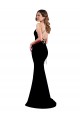 Mermaid High Neck Stretch Crepe Long Black Formal Dress / Bridesmaid Dress Belfast