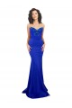 Mermaid High Neck Stretch Crepe Long Royal Blue Formal Evening Gown / Prom Dress / Bridesmaid Dress Belfast