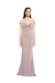 Mermaid V-Neck Stretch Crepe Long Dusty Pink Formal Evening Gown / Prom Dress / Bridesmaid Dress Belfast