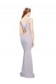 Mermaid V-Neck Stretch Crepe Long Arctic Lilac Formal Evening Gown / Prom Dress / Bridesmaid Dress Belfast