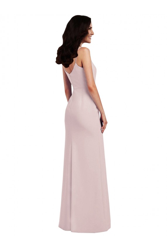 Trumpet Spaghetti Straps Stretch Crepe Long Formal Evening Gown / Prom Dress / Bridesmaid Dress Belfast
