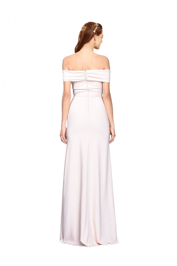 Mermaid Off the Shoulder Stretch Crepe Long White Formal Evening Gown / Prom Dress / Bridesmaid Dress Belfast