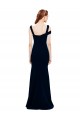 Mermaid Off the Shoulder Stretch Crepe Long Dark Navy Formal Evening Gown / Prom Dress / Bridesmaid Dress Belfast