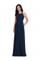 Trumpet Halter Neck Stretch Crepe Long Dark Navy Semi Formal Evening Dress / Bridesmaid Dress Belfast