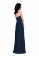 Trumpet Halter Neck Stretch Crepe Long Dark Navy Semi Formal Evening Dress / Bridesmaid Dress Belfast
