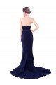 Mermaid Strapless Stretch Crepe Sweep Train Dark Navy Semi Formal Evening Dress / Prom Dress / Bridesmaid Dress Belfast