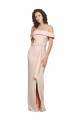 Mermaid Off the Shoulder Stretch Crepe Long Nude Formal Evening Gown / Prom Dress / Bridesmaid Dress Belfast