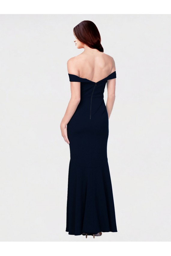 Mermaid Off the Shoulder Stretch Crepe Long Ivory Formal Evening Gown / Prom Dress / Bridesmaid Dress Belfast