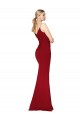 Mermaid V-Neck Stretch Crepe Long Burgundy Formal Evening Gown / Prom Dress / Bridesmaid Dress Belfast