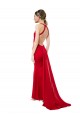 Mermaid High Neck Stretch Crepe Long Red Formal Evening Gown / Bridesmaid Dress Belfast