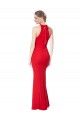 Mermaid High Neck Stretch Crepe Long Red Prom Dress / Bridesmaid Dress Belfast