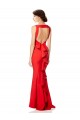 Mermaid High Neck Stretch Crepe Long Red Bridesmaid Dress / Evening Gowns Belfast
