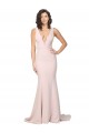 Sheath V-Neck Stretch Crepe Sweep Train Pink Black Tie Evening Gown / Prom Dress / Bridesmaid Dress Belfast