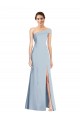 Trumpet Off the Shoulder Stretch Crepe Long Light Sky Blue Formal Evening Gown / Prom Dress / Bridesmaid Dress Belfast