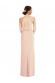 Trumpet Halter Neck Stretch Crepe Long Nude Formal Evening Gown / Prom Dress / Bridesmaid Dress Belfast