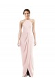 Trumpet Halter Neck Stretch Crepe Long Pink Semi Formal Evening Dress / Prom Dress / Bridesmaid Dress Belfast