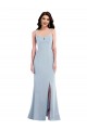 Trumpet Spaghetti Straps Stretch Crepe Long Light Sky Blue Formal Evening Gown / Prom Dress / Bridesmaid Dress Belfast
