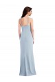 Trumpet Spaghetti Straps Stretch Crepe Long Light Sky Blue Formal Evening Gown / Prom Dress / Bridesmaid Dress Belfast