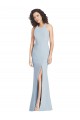 Trumpet Halter Neck Stretch Crepe Long Light Sky Blue Evening Dress / Bridesmaid Dress Belfast