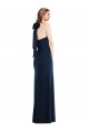 Trumpet High Neck Stretch Crepe Long Dark Navy Semi Formal Evening Dress / Prom Dress / Bridesmaid Dress Belfast